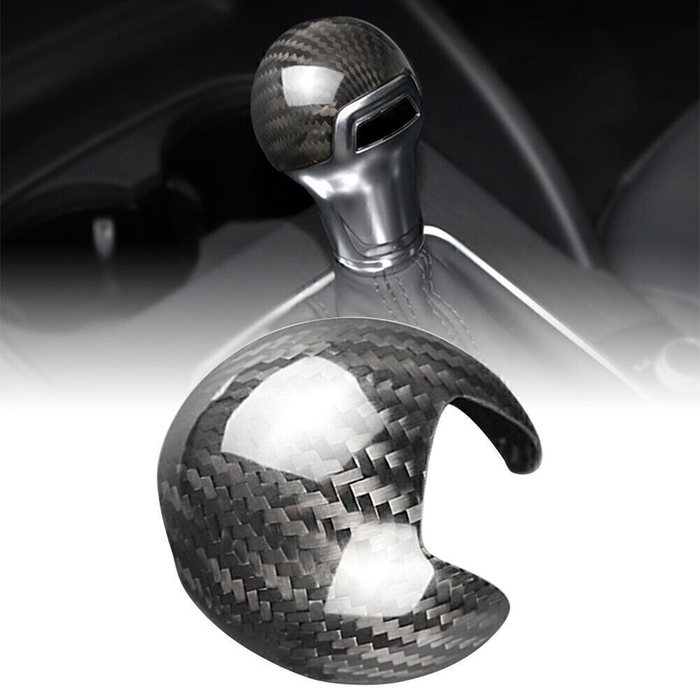 Carbon Fiber Gear Shift Knob Head Cover Trim for Audi A3 S3 2014-2018 2015 16 17 Q