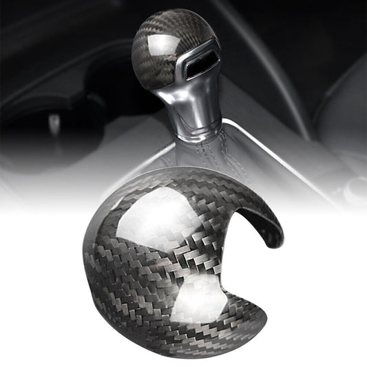 Carbon Fiber Gear Shift Knob Head Cover Trim for Audi A3 S3 2014-2018 2015 16 17 Q