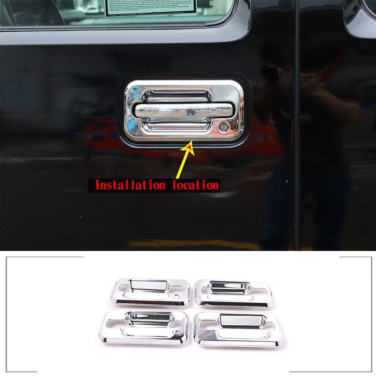 Rear alloy fuel tank cap outer cover replacement decoration suitable for FJ Cruiser 2007-21- v