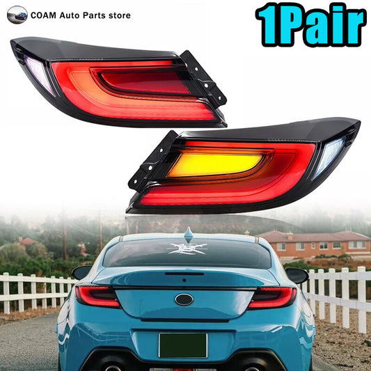 2-piece set of taillights and rear brake lights, suitable for 2021-2024 for Toyota GR86 and for Subaru BRZ.