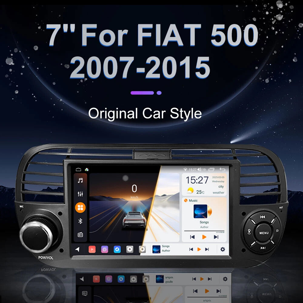 Android CarPlay Car Radio for Fiat 500 2007-2015 Multimedia Player GPS Screen