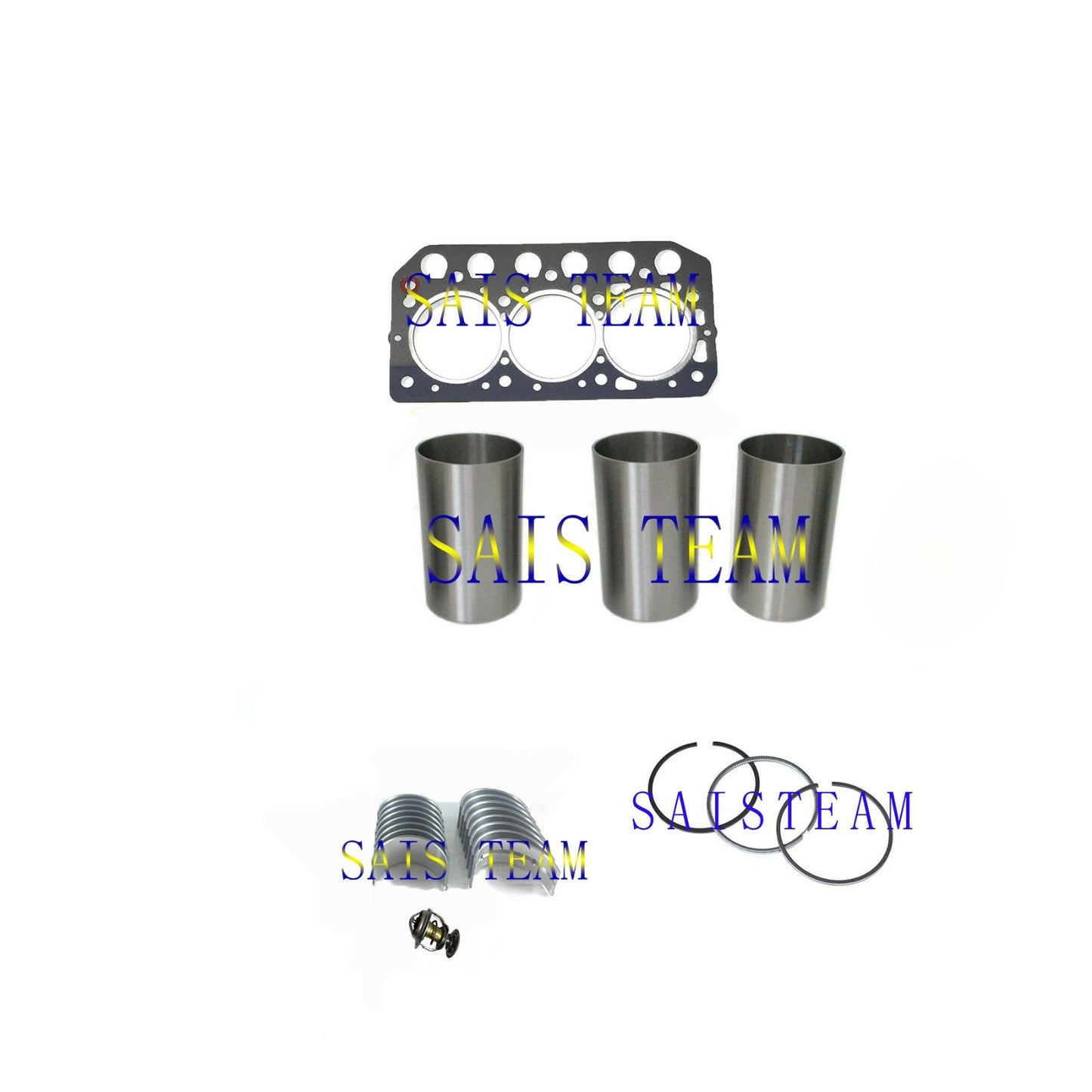 S3L2 Head Gasket Piston Ring Bearing Thermostat For TYM 273 Tractor for Mitsubishi Q