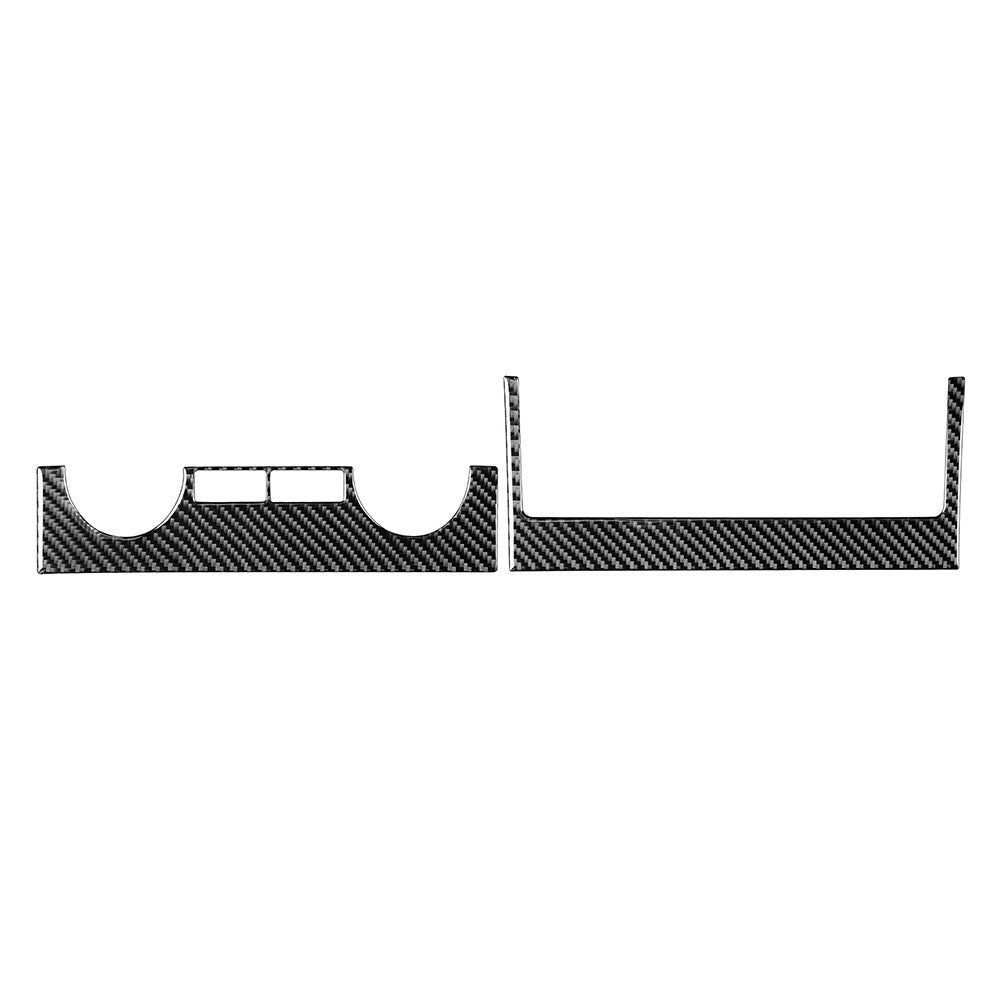 2¢ªConditioner Switch Panel Cover Trim f¨¹r for Toyota Tundra 14-21 Kohlefaser schwarz