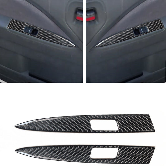 Red Steering Wheel Button Trim Cover Carbon Fiber for Dodge for Challenger 2015-2020 v
