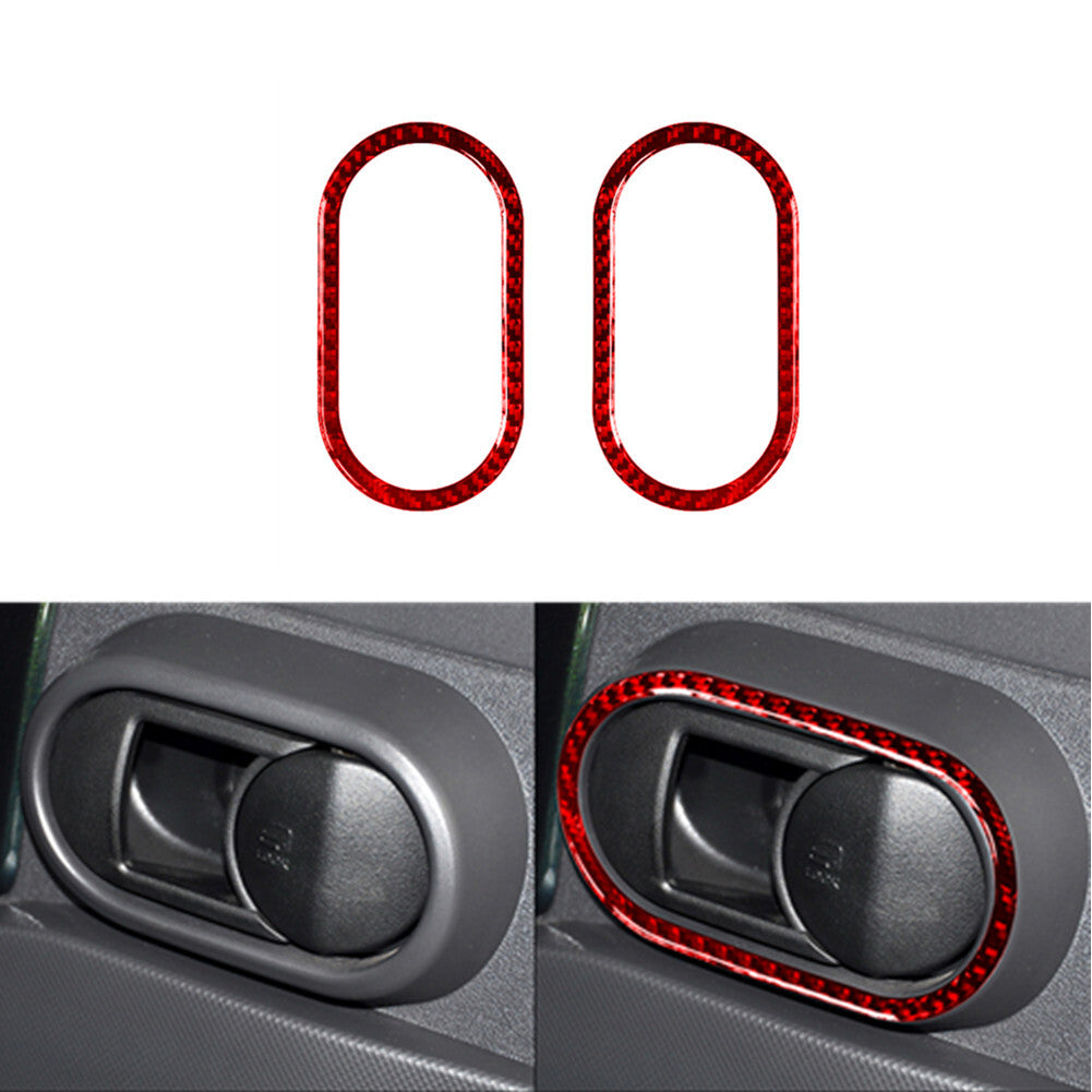 21X Carbon Fiber Full Set Interior Decor Cover Trim for Mustang 2009-2013 v