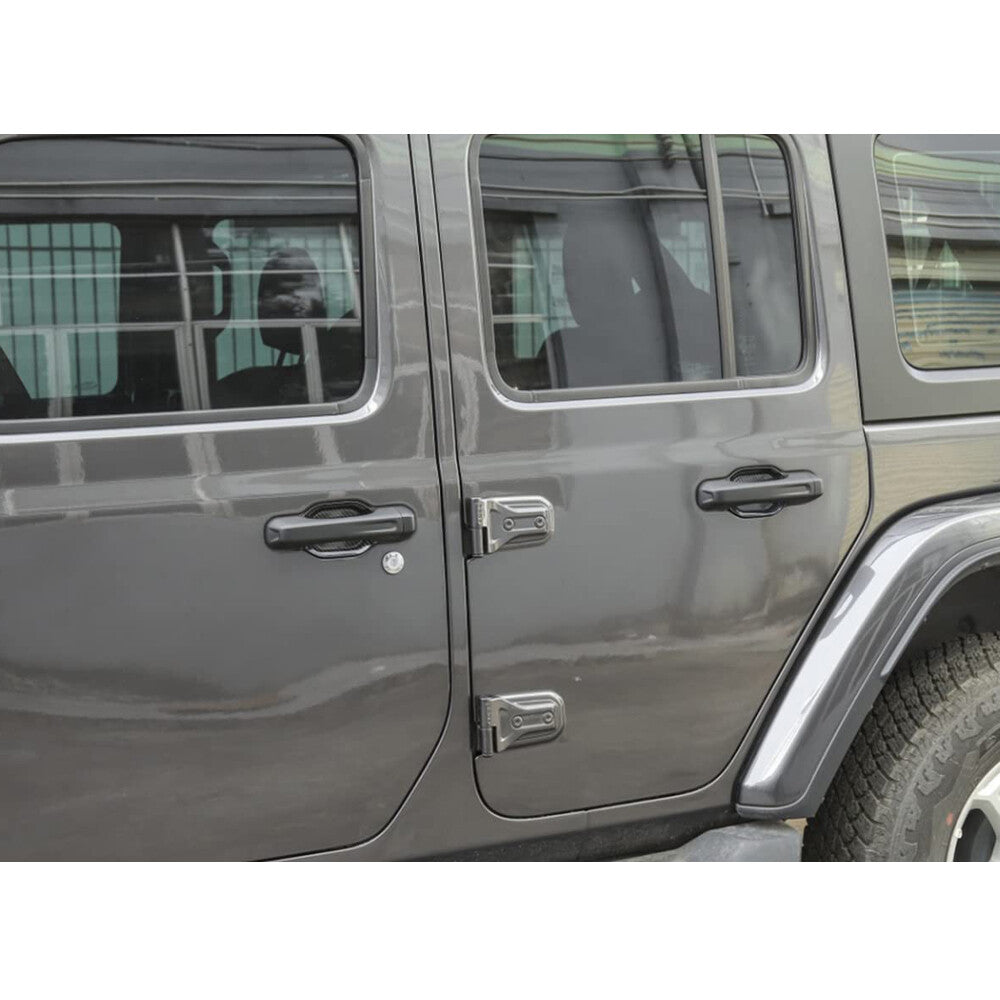5Pcs Carbon Fiber Look Door Handle Bowl Trim for Jeep for Wrangler JL JT 2018-2024