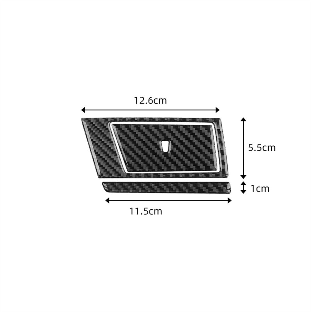 3¡ÁCarbon Fiber for Co -pilot Passenger Side Cup Holder Cover for BMW X3 E83 2004-2010