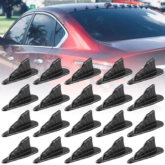 20-piece pack of car diffuser shark fin boiler roof wing air vortex generator carbon fiber