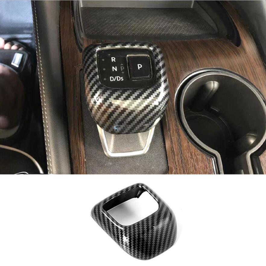1X Carbon Fiber Gear Shift Knob Molding Cover Trim for Nissan Pathfinder 2022-24