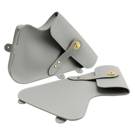 Maintenance Frame Sides Tool Bag Retro Leather Bag Fit for BMW RnineT Silver Motor Q