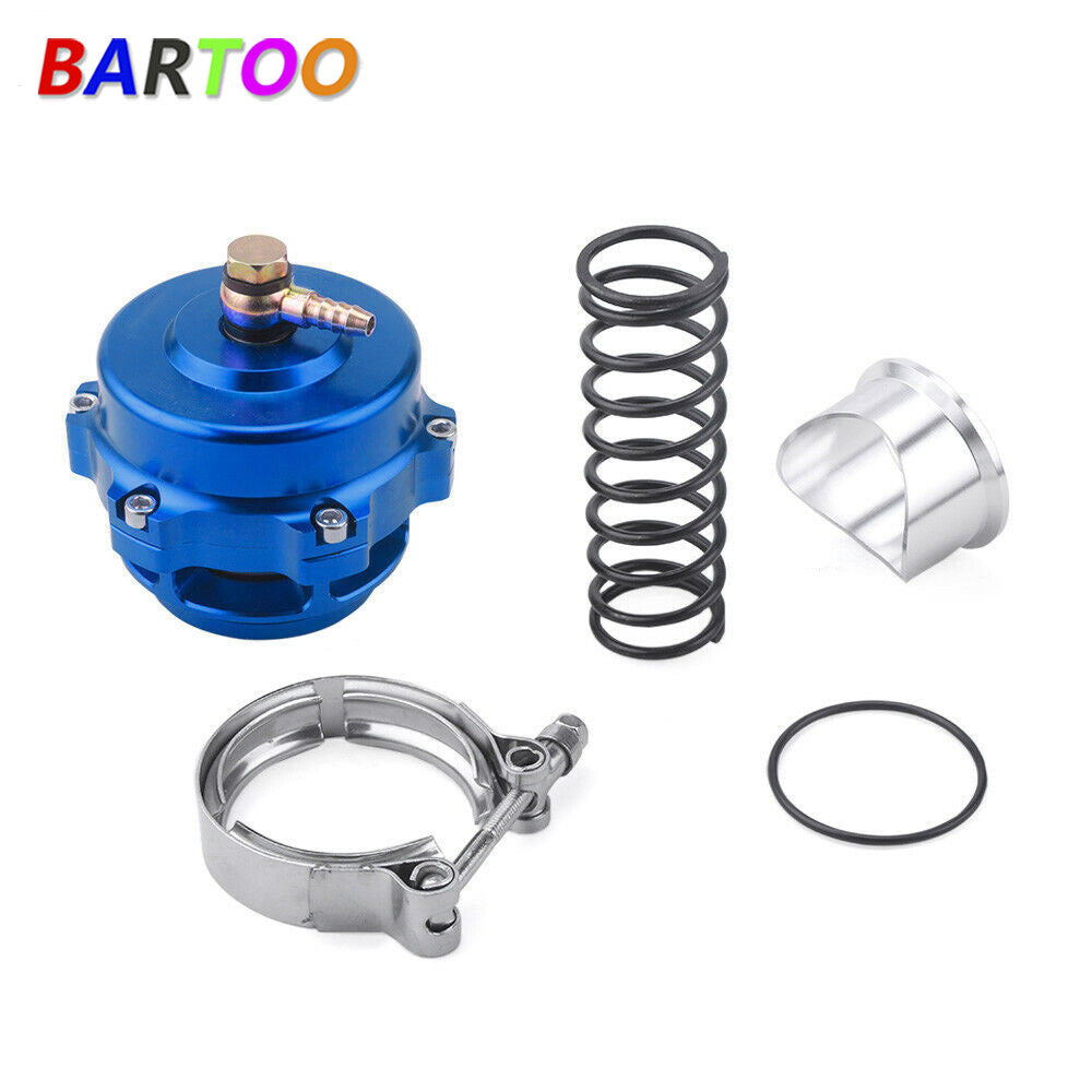 50mm BOV 35PSI Tial V-Band Blow Off Valve Dump Valve with Flange Spring Blue Q