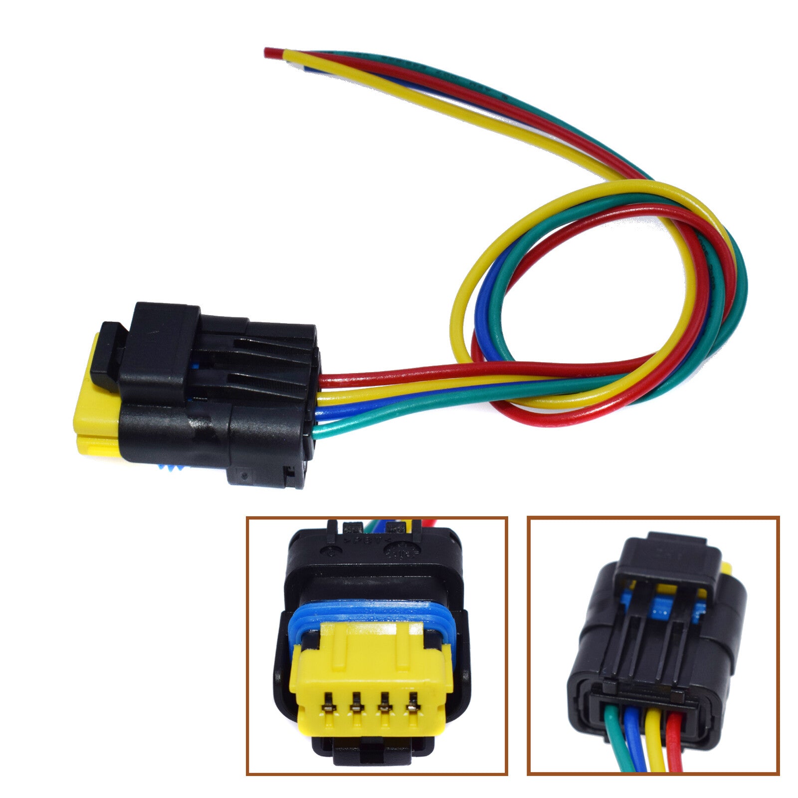 Fuel pump cable harness connector 4-pin for MASTER III for OPEL 8201348602- v