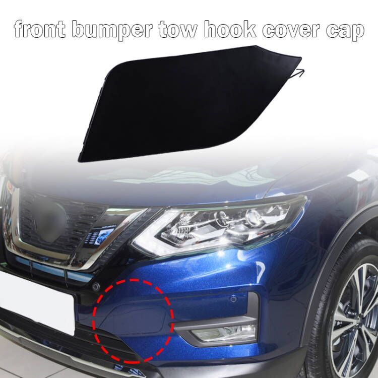 Front Bumper Tow Hook Eye Cap Cover Fit for Nissan Rogue 2017 2018 2019 2020