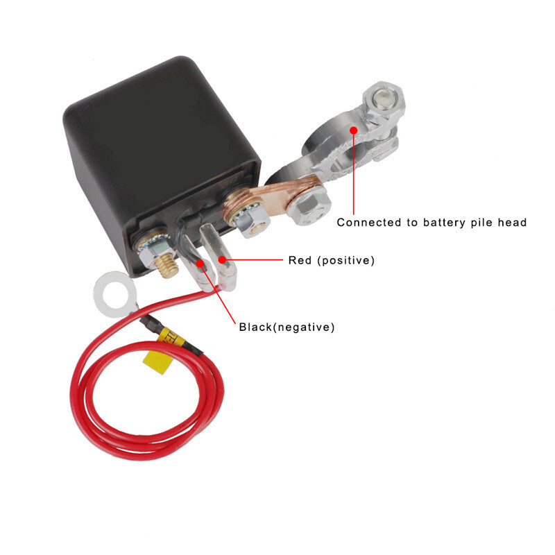 DC12V Universal Car Battery Remote Battery Disconnect Isolation Relay Switch