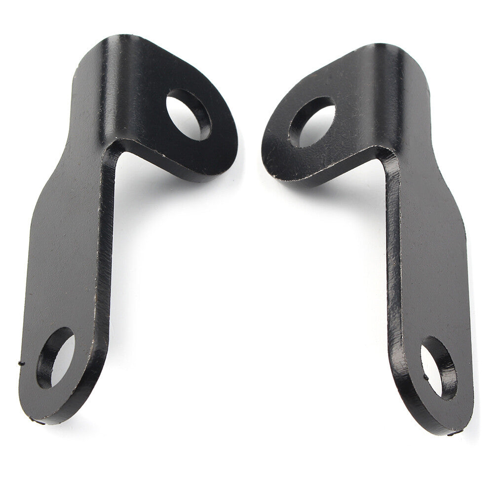 2x Black Turn Signal Light Relocation Bracket Axle Mount for Harley Touring Dyna