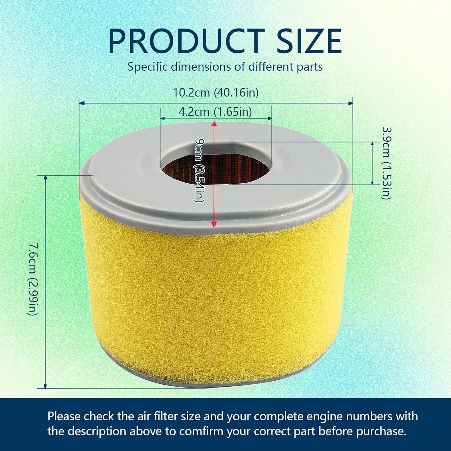 AirPre Filter for Honda GX240 GX270 8HP 9HP 17210-ZE2-515 17210-ZE2-822