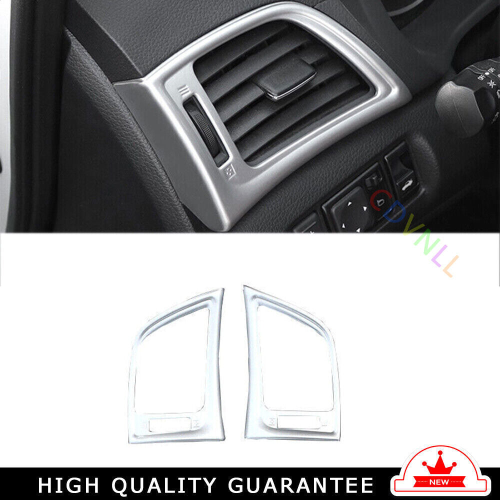 LR AC Air Outlet Vent Cover Trim for Nissan Sentra Sylphy 2013-19 Matte Silver