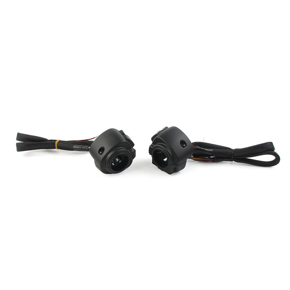 Black Motorcycle Handlebar Control Switches+Wiring Harness for Harley Dyna Vrod