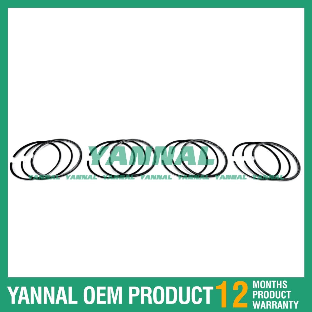 Piston ring kit for Shibaura N843H, N843L, and N843T engines, suitable for L140 and L150 engines.