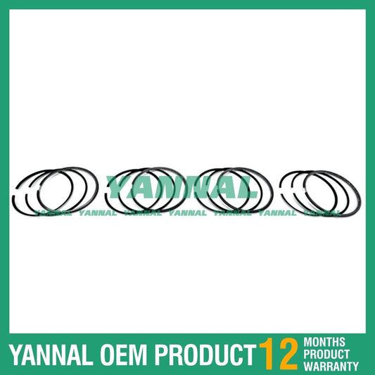 Piston ring kit for Shibaura N843H, N843L, and N843T engines, suitable for L140 and L150 engines.