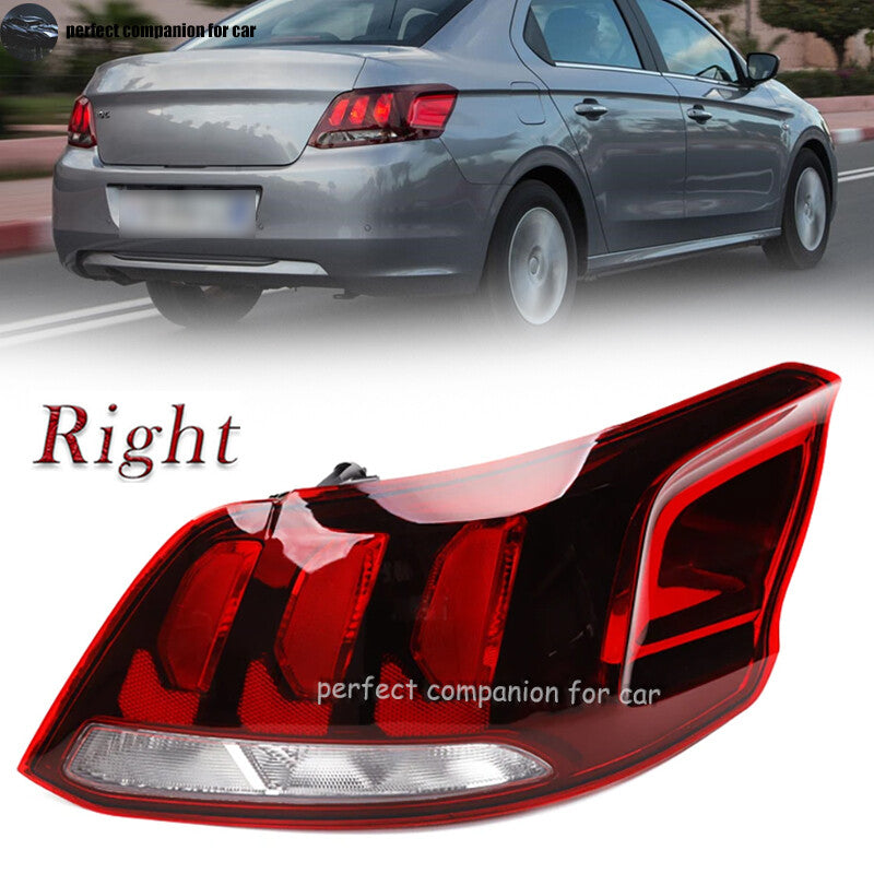 The right taillight, rear brake light, and turn signal light are applicable to the for Peugeot 301 (2017-2019).