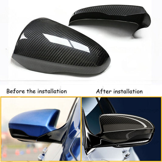 for BMW M6 F06 F12 F13 2012-16 Real Carbon Fiber Car Door Side Mirror Cover Cap