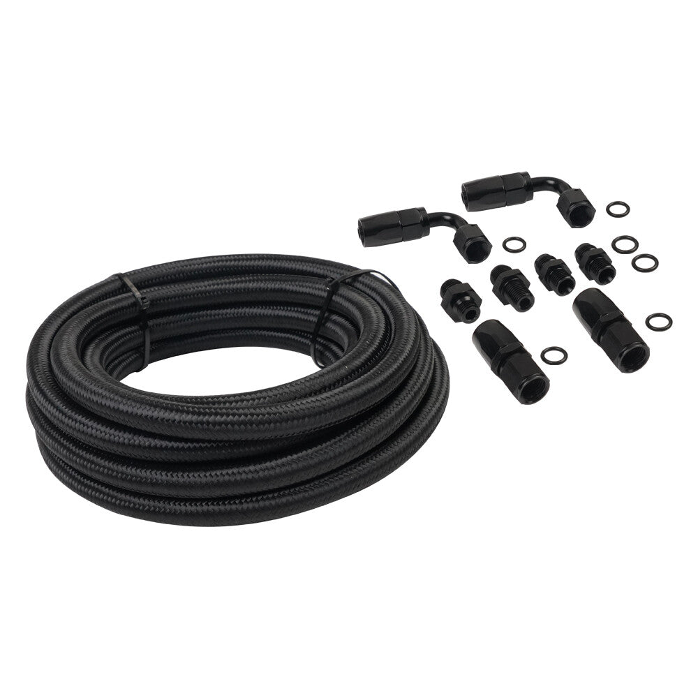 Automatic transmission cooler line kit for 4L60E  4L65E AN6 nylon braided hose