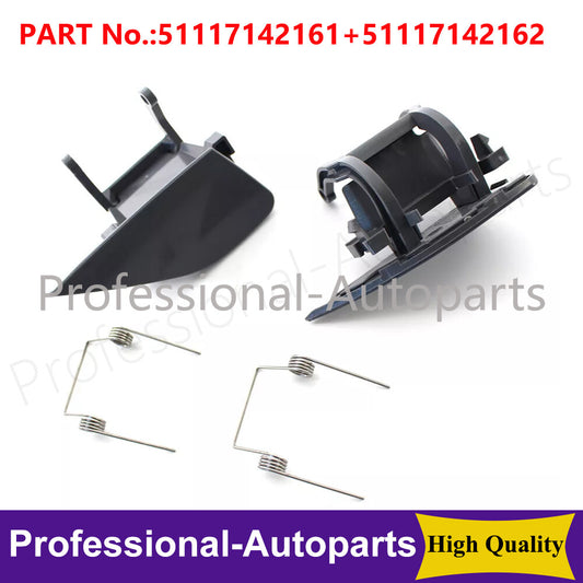 1Pair Bumper Headlight Washer Spray Nozzle Cover Cap for BMW 7 Series E66 05-08 Q