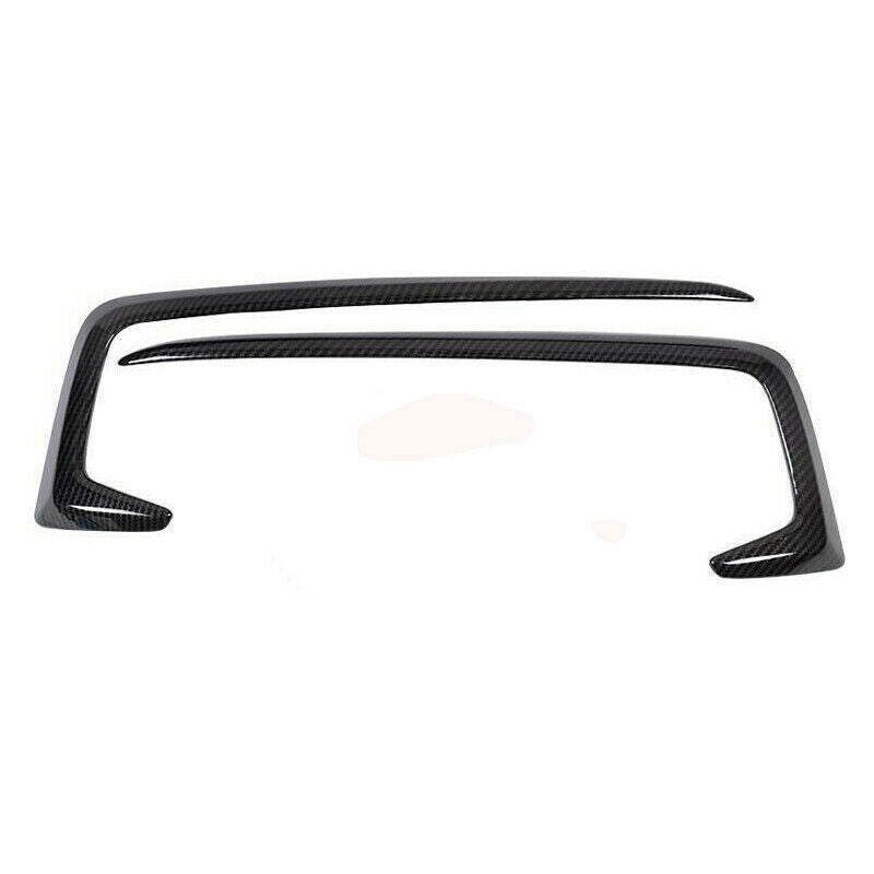Carbon Fiber Exterior Front Fog Light Strip Trim Cover for Honda for Civic 2019-2021