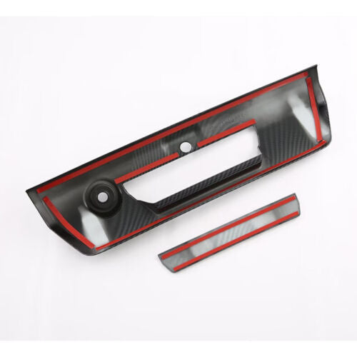 for ford  F150 2021-2023 Gloss Black ABS Car Rear Door Tailgate Handle Cover Trim
