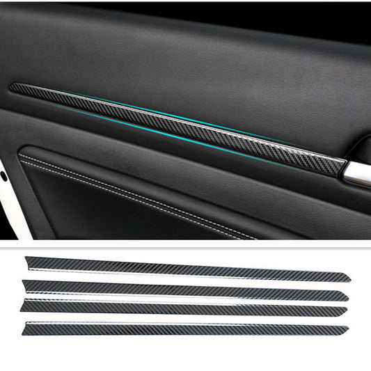 for Nissan Altima 2019-2023 Carbon Fiber Interior Door Molding Strip Decor Trim