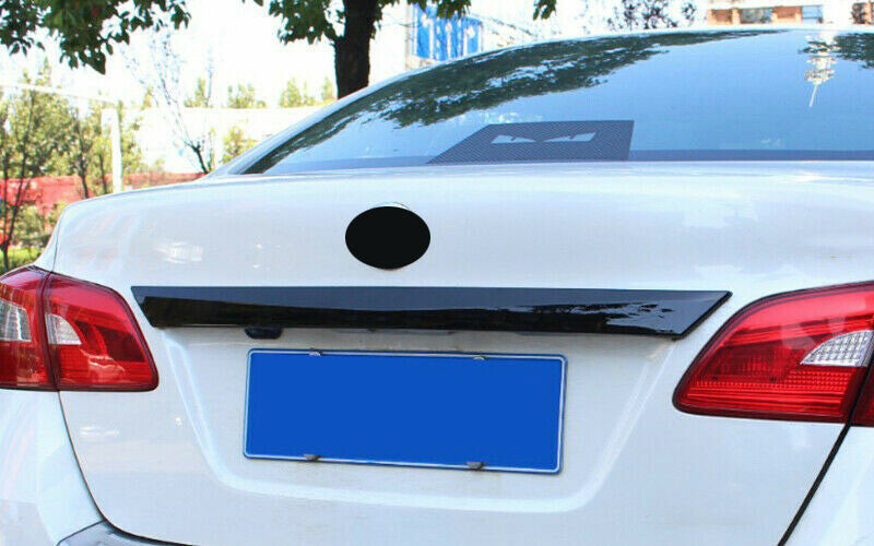 Glossy Black Rear Door Trunk Lid Molding Cover Trim for Nissan Sentra 2016-2019