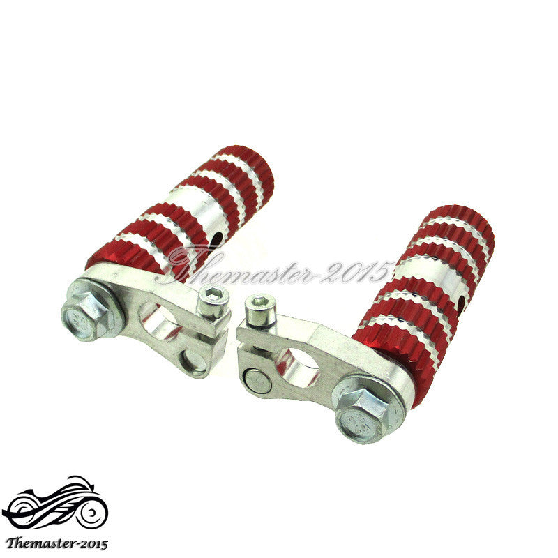 Red Racing Footpegs Foot Rest Pegs For 2 Stroke 47cc 49cc for Mini Pocket Bike Q