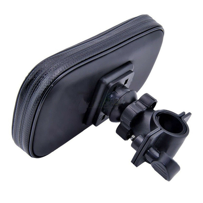 Motorcycle Mobile Phone Holder Waterproof Case Bag Cover Handlebar Mount Stand