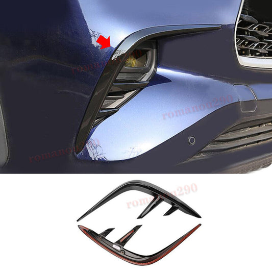 Carbon fiber ABS front fog light cover trim suitable for 2021-2023 for Toyota for Sienna .