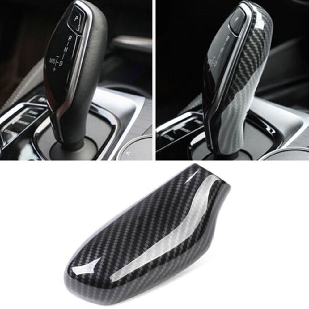 for BMW 5 6 7 Series X3 X4 G30 G31 G01 Carbon Fiber Optics Shift Button Cover