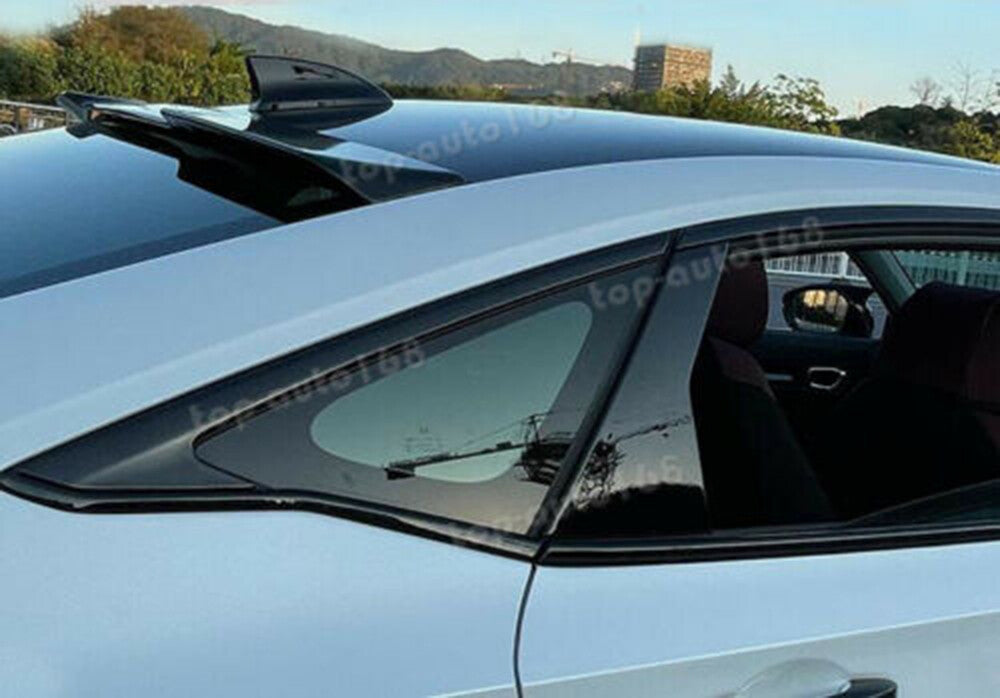 14p for Honda for Civic 2022-2023 Black titanium Window Sill Trim Molding Cover trim
