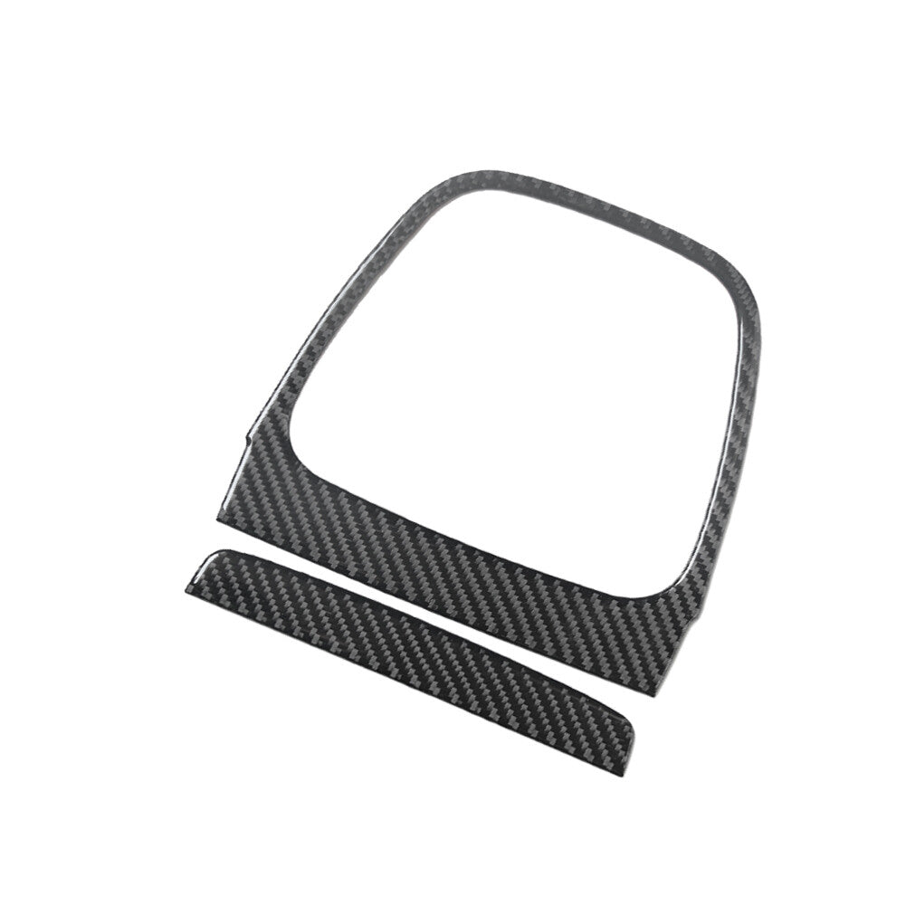 2X Red Carbon Fiber Driver Side Decorative Cover Trim For 718 2016-2022 v