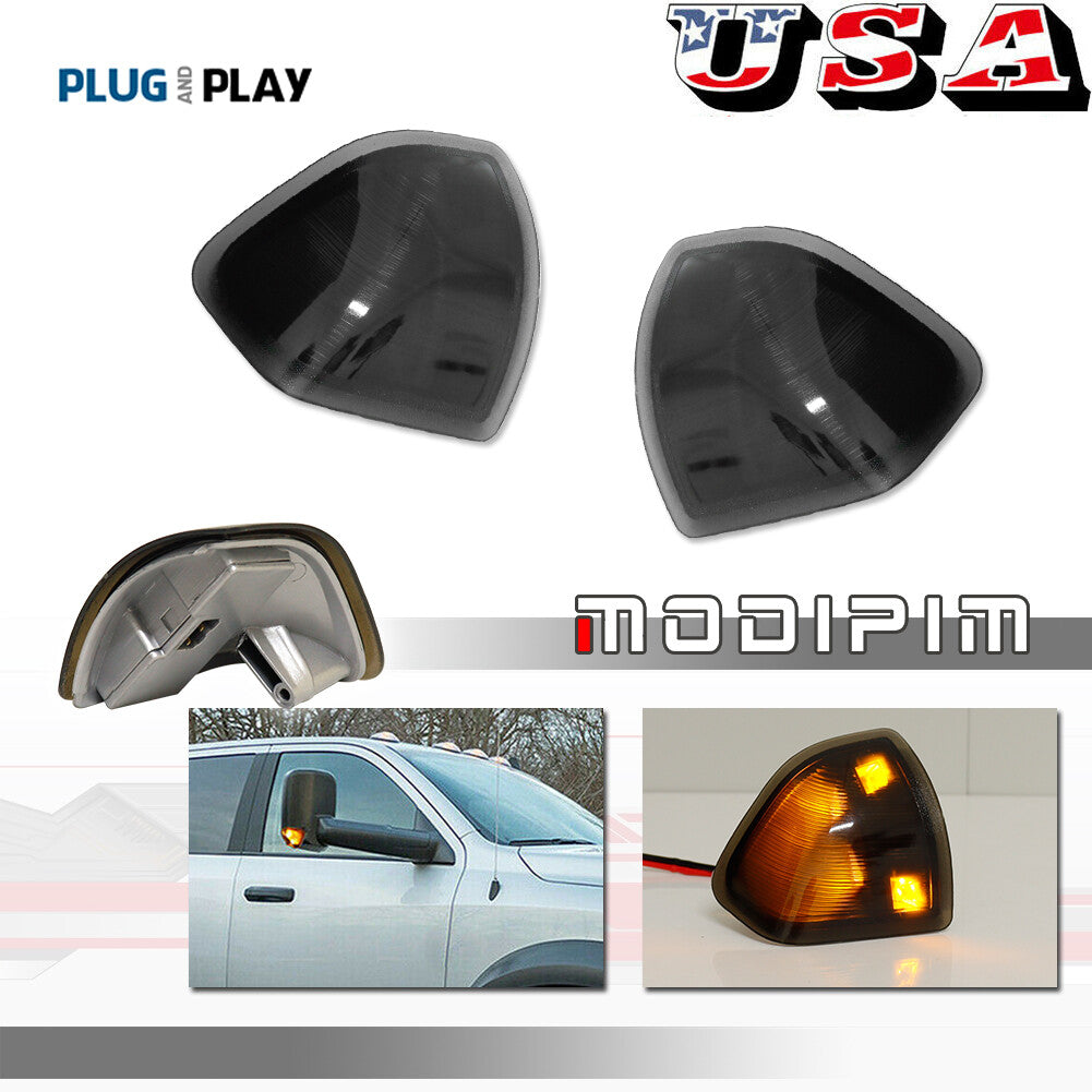 LED turn signal light and side mirror light suitable for 10-18 for Dodge for Ram 1500, etc- v