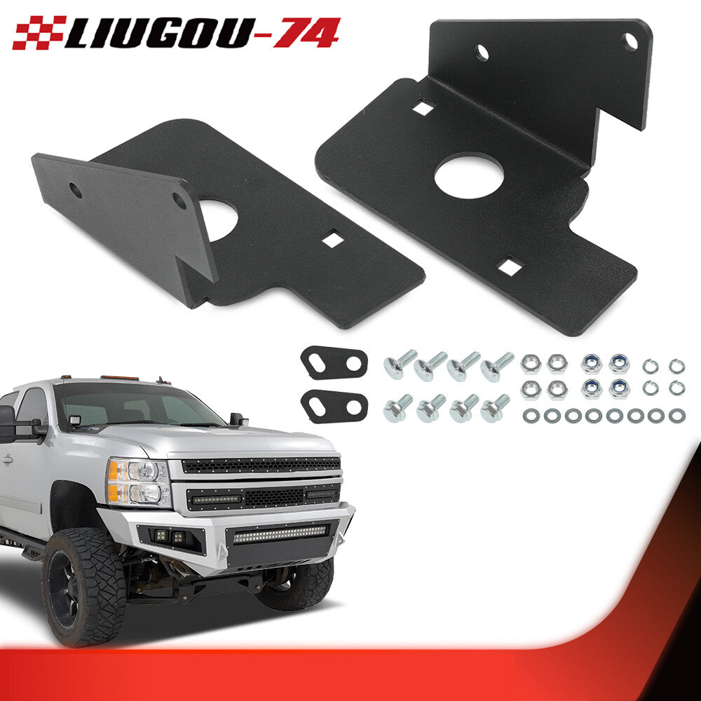 Fits 2007-14 for Silverado 1500 2500 3500 HD LED Fog Light Mounting Bracket - v