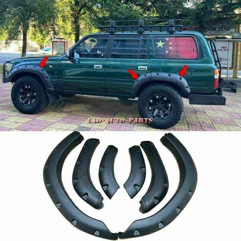 6p for Land Cruiser lc80 fj80 1991-1997 Fender Flares Wheel Arches Wide Body Kit