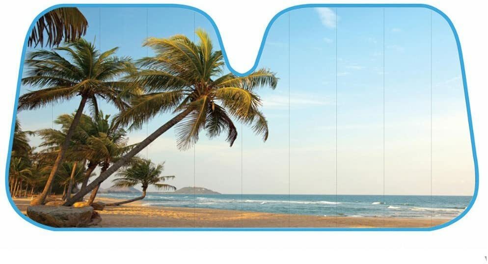 Car windshield sunshade, front window sunshade block, UV sunshade panel suitable for automobiles