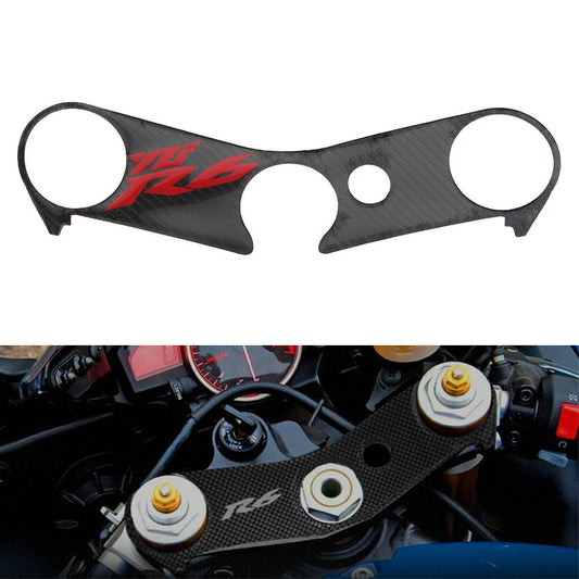 Handle Yoke Cover Gel Protector Sticker for Yamaha YZF R6 2006-2017 Carbon Look
