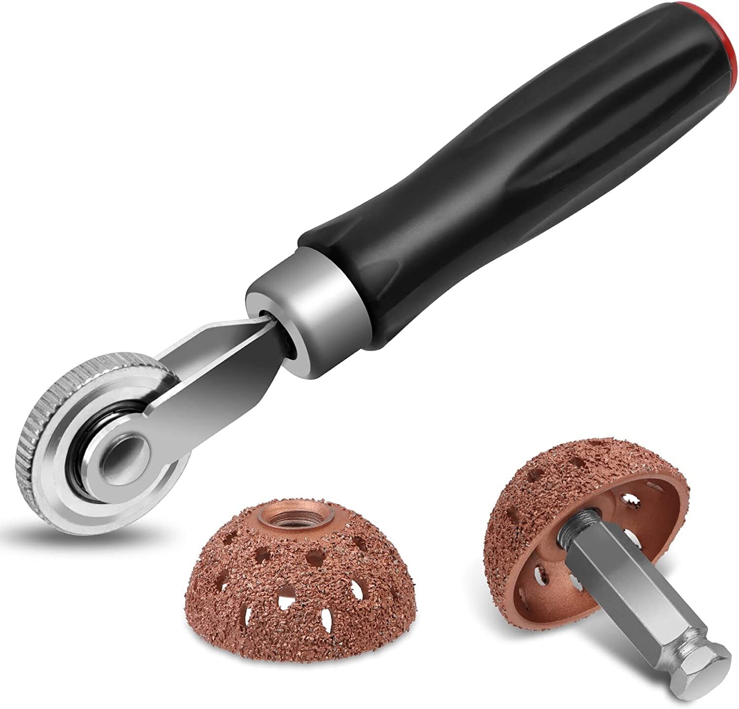 Tire tube patch repair and splicing tool is suitable for grinding and polishing car tires.