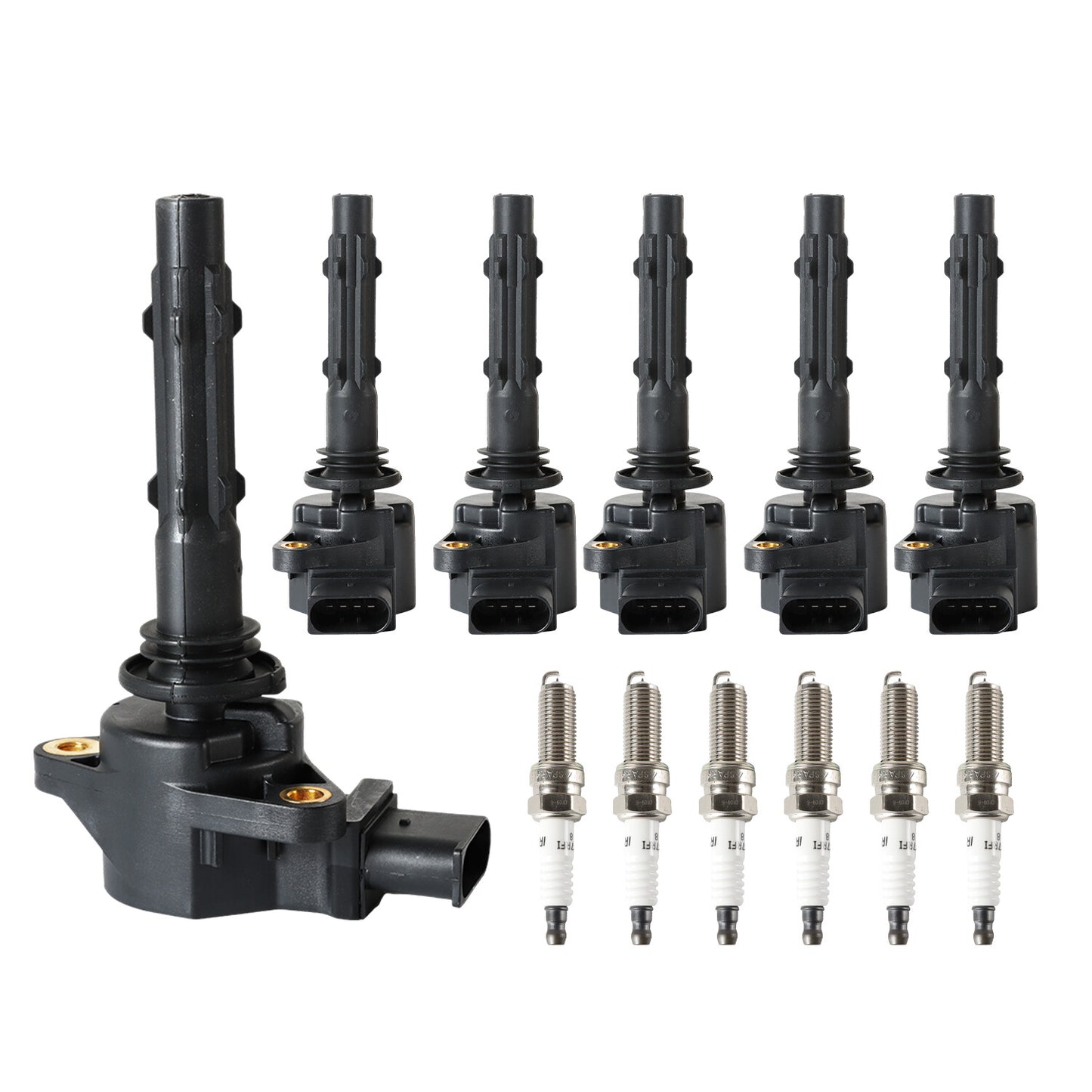 6Ignition Coils+Iridium Spark Plugs For GLK350 C300/350 UF535 n