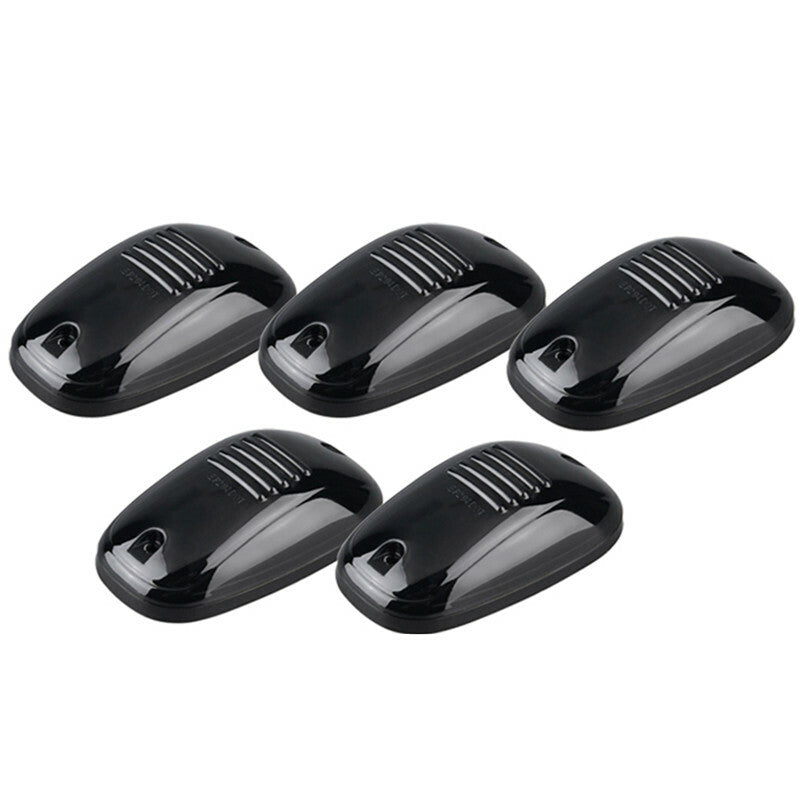Black Smoked Lens 5Pcs Car SUV Cab Top Roof Running Marker Light Amber LED Lamp