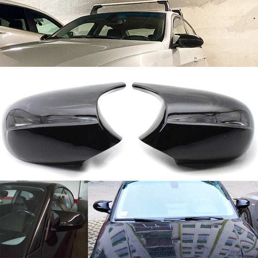 M3 Style Glossy Black Side Mirror Caps for BMW E90 E92 E93 LCI 2-Piece Set