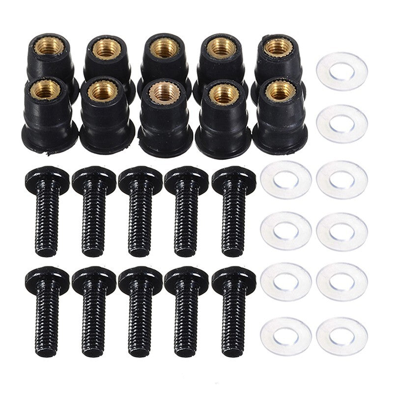 10PCS Windscreen Windshield Bolt Screw Kit Fit For CBR600 F2 F3 F4i VFR800/1200