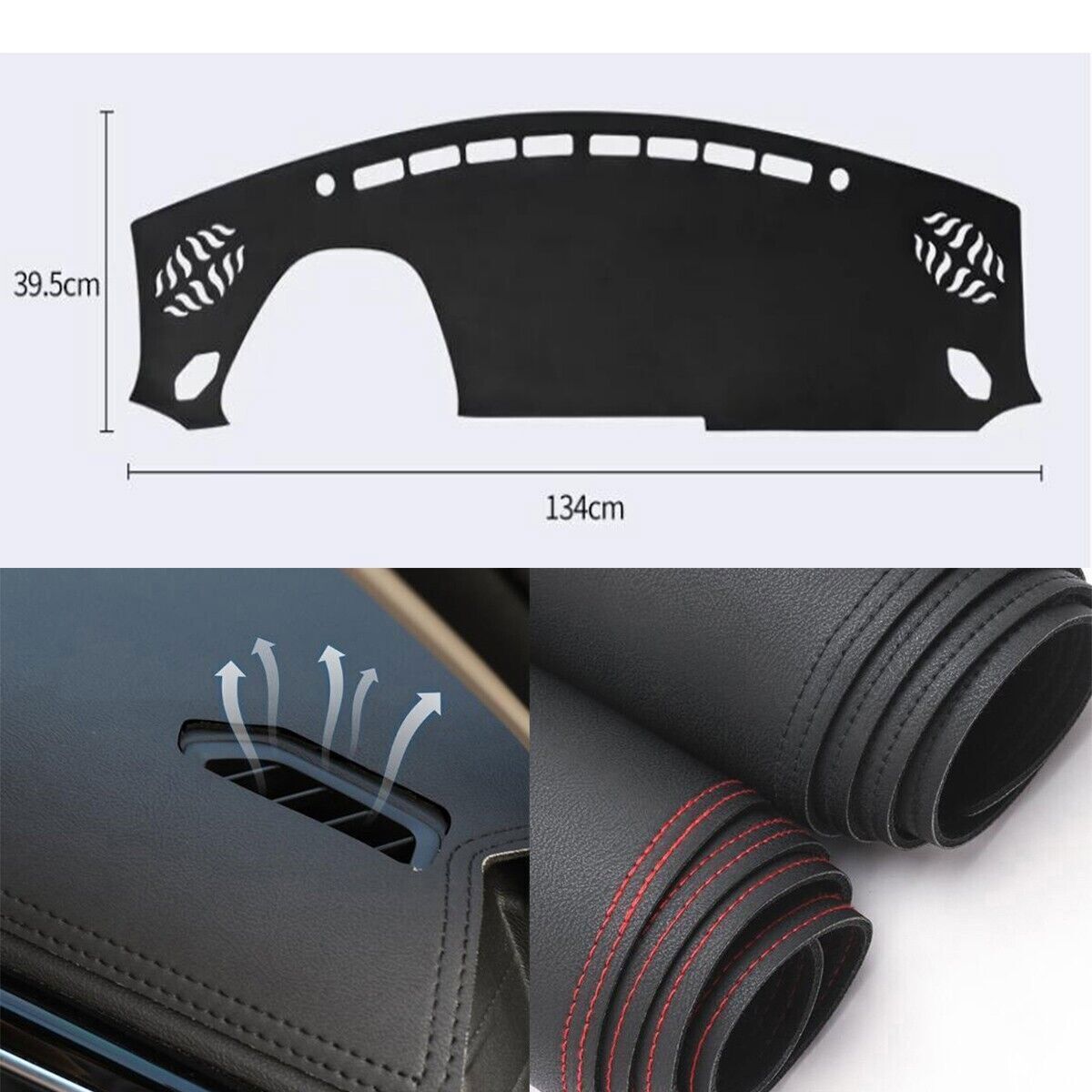 1PCS PU leather Dashboard Dash Mat Non-slip DashMat Sun Shade Pad For BRZ 2022+