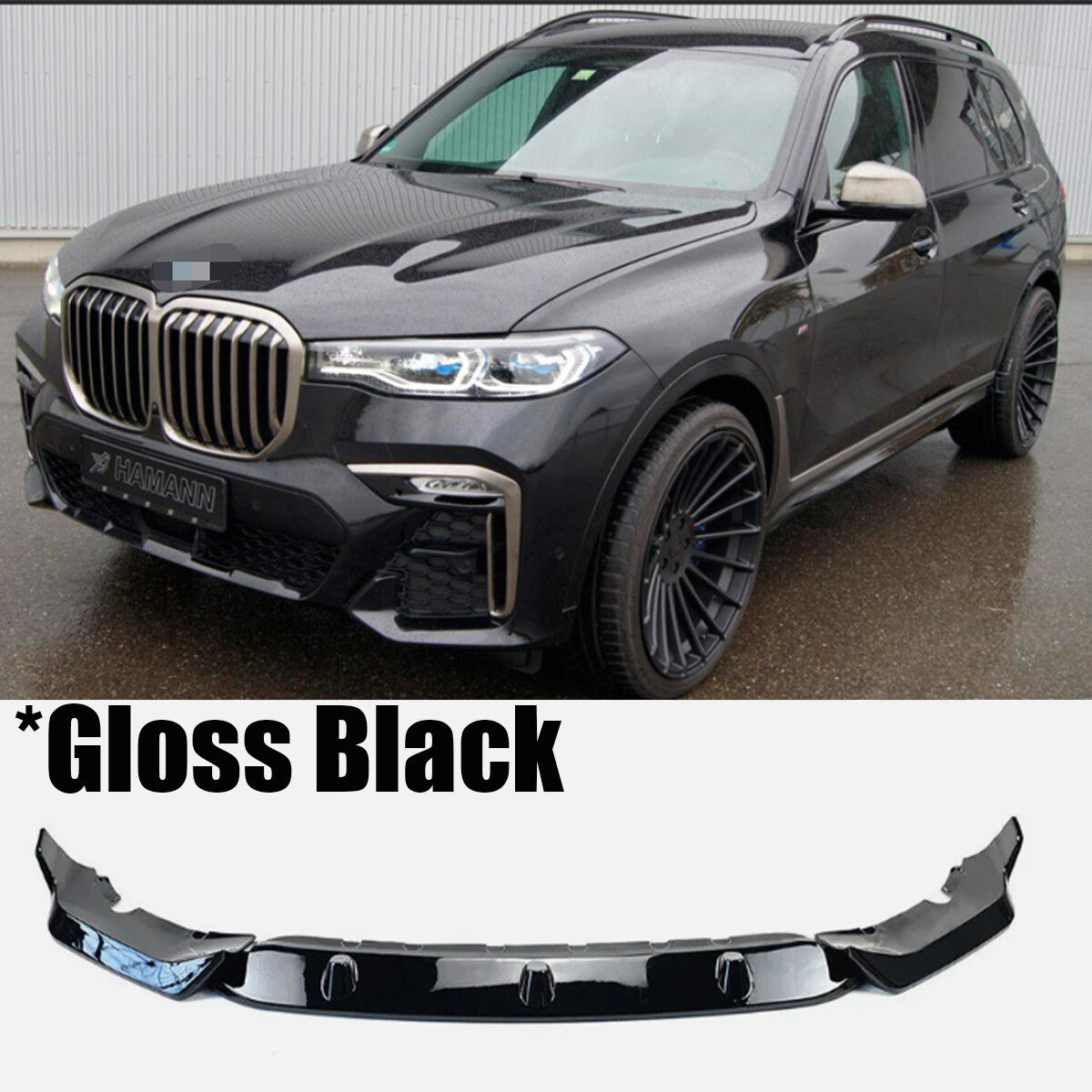 Performance Front Lip Splitter Kit For G07 X7 M Sport 2019-2022 Gloss Black n